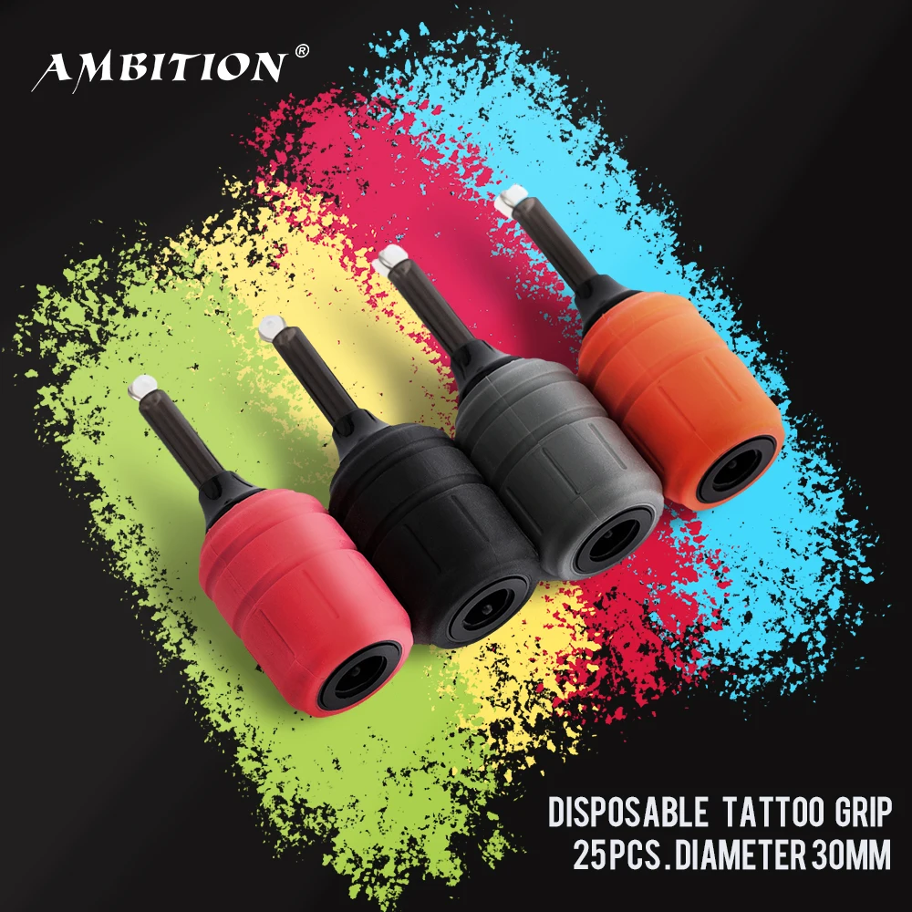 Ambition 25 pcs Disposable tattoo grip adjustable 3.5mm compatible with most of tattoo machine high quality Tattoo equipment
Ambition 25 pcs Disposable tattoo grip adjustable 3.5mm compatible with most of tattoo machine high quality Tattoo equipment