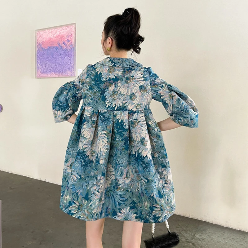 XIZIHUPAN Vintage Print Coat For Women Lapel Puff Half Sleeve Hit Color Straight Loose Coats Female Summer Fashion 2021 Stylish
XIZIHUPAN Vintage Print Coat For Women Lapel Puff Half Sleeve Hit Color Straight Loose Coats Female Summer Fashion 2021 Stylish