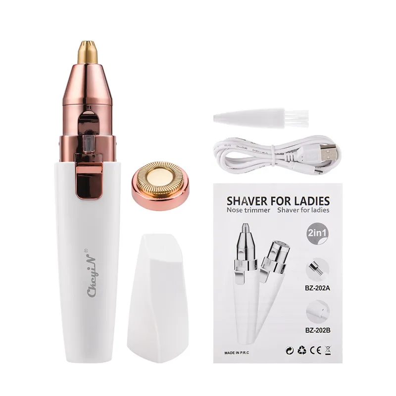 2 in 1 USB Electric Eyebrow Trimmer Painless Eye Brow Epilator Women Makeup Mini Razors Portable Facial Lip Hair Removal Shaver
2 in 1 USB Electric Eyebrow Trimmer Painless Eye Brow Epilator Women Makeup Mini Razors Portable Facial Lip Hair Removal Shaver
