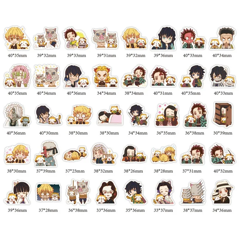 Children Stationery Stickers Anime Demon Slayer Kimetsu No Yaiba Stickers For Laptop Phone Cup Waterproof PVC Graffiti Stickers
Children Stationery Stickers Anime Demon Slayer Kimetsu No Yaiba Stickers For Laptop Phone Cup Waterproof PVC Graffiti Stickers