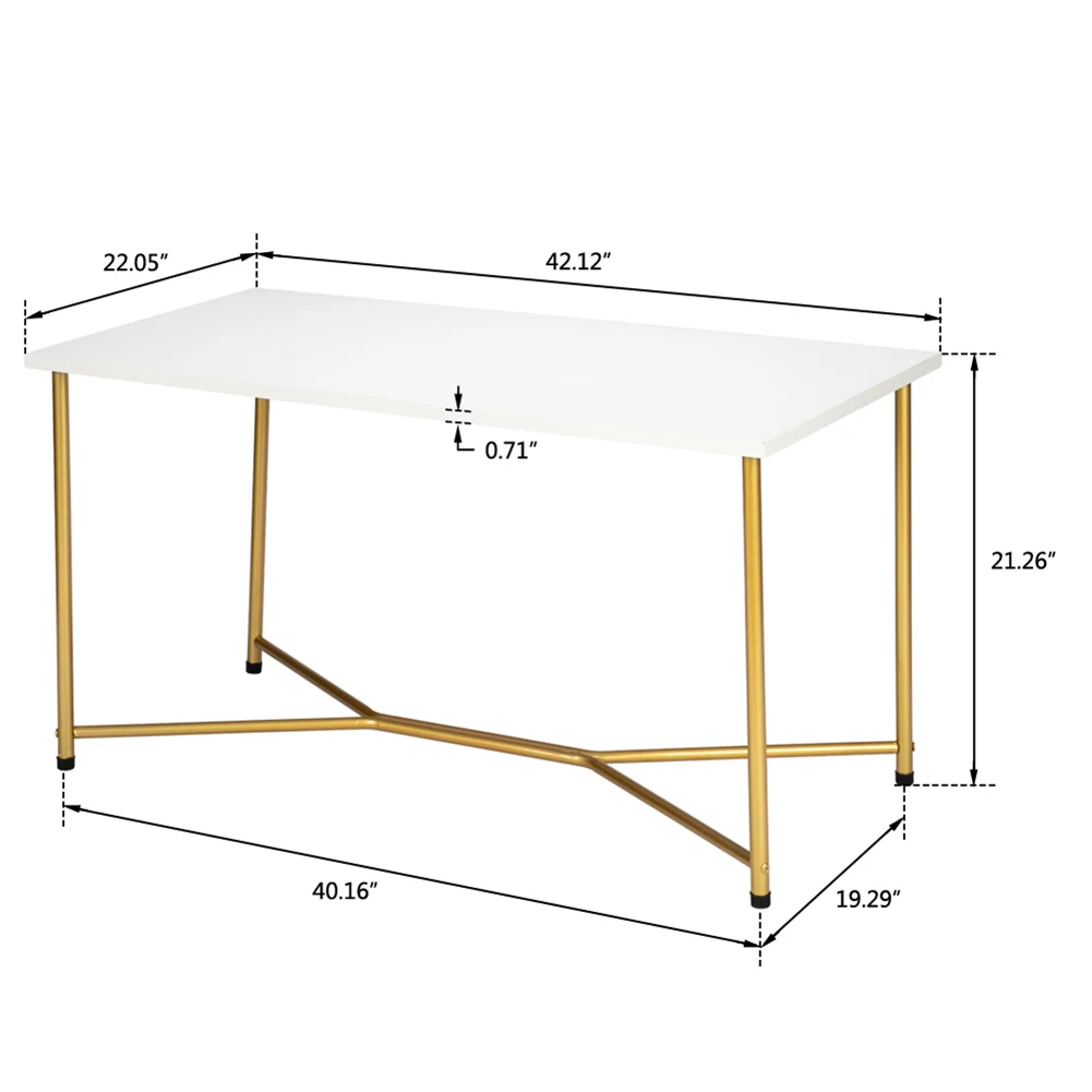 Single Layer 1.5cm Thick Wooden White Waterproof Square Tabletop Gold Base Wear Ressistant Living Room Accessories
Single Layer 1.5cm Thick Wooden White Waterproof Square Tabletop Gold Base Wear Ressistant Living Room Accessories