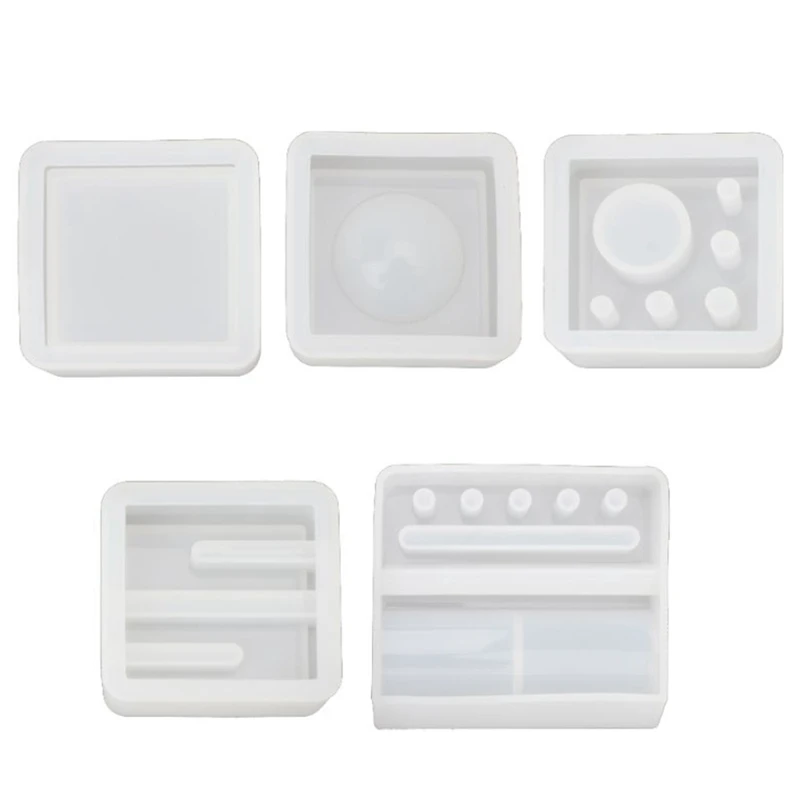 5 Pcs Silicone Mold Card Storage Pen Holder Ashtray Epoxy Resin Mold Jewelry Making Tool
5 Pcs Silicone Mold Card Storage Pen Holder Ashtray Epoxy Resin Mold Jewelry Making Tool