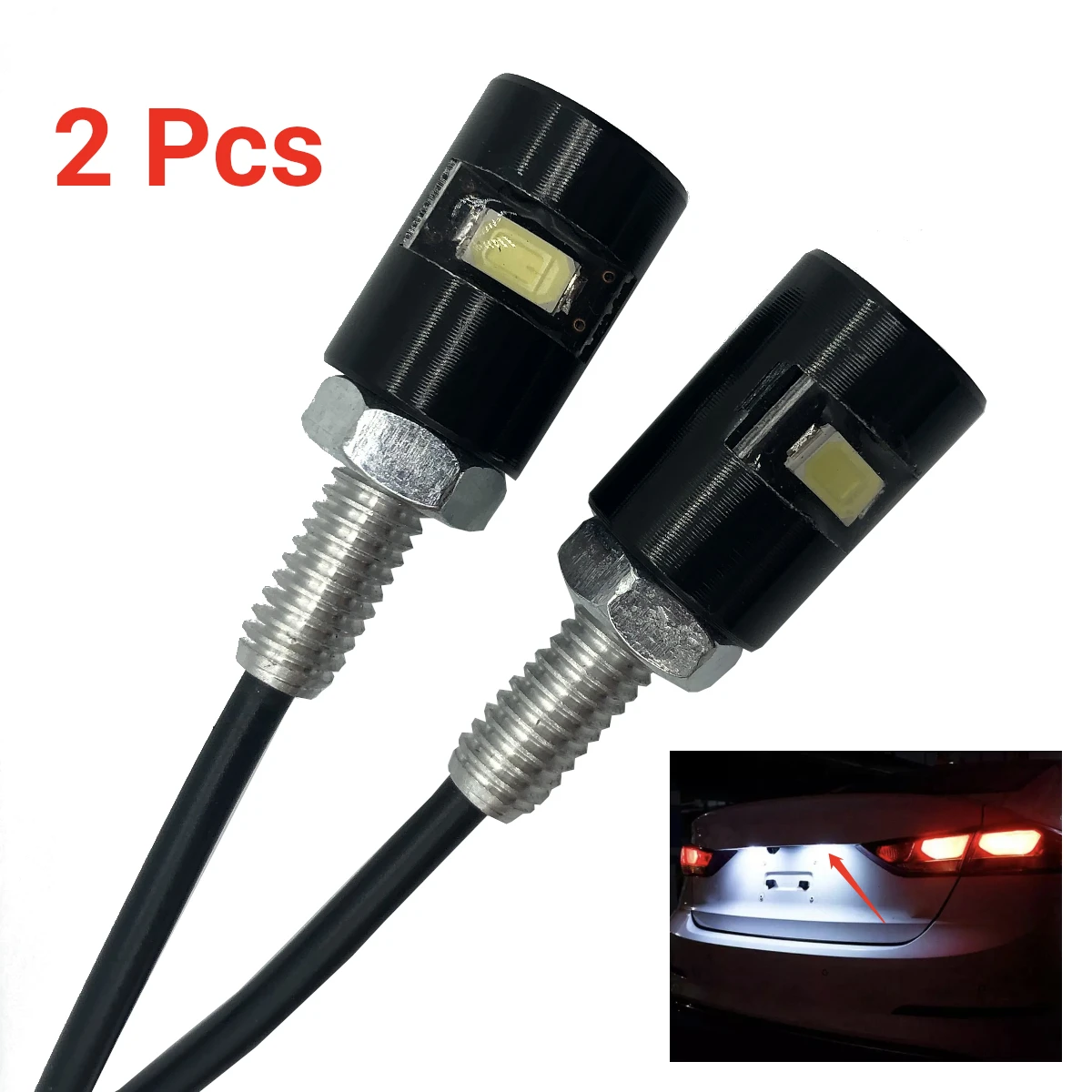 12V 5630 SMD LED Car License Number Plate Lights Lamp Auto Rear Tail Front Screw Bolt Bulbs Lamps Eagle Eye Light
12V 5630 SMD LED Car License Number Plate Lights Lamp Auto Rear Tail Front Screw Bolt Bulbs Lamps Eagle Eye Light
