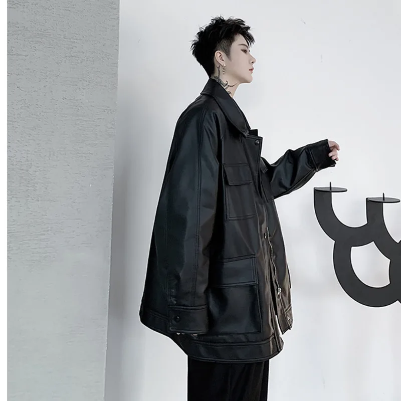 Men's jacket 2020 spring new loose overalls leather jacket handsome jacket jacket youth personality fashion trend men's clothing
Men's jacket 2020 spring new loose overalls leather jacket handsome jacket jacket youth personality fashion trend men's clothing