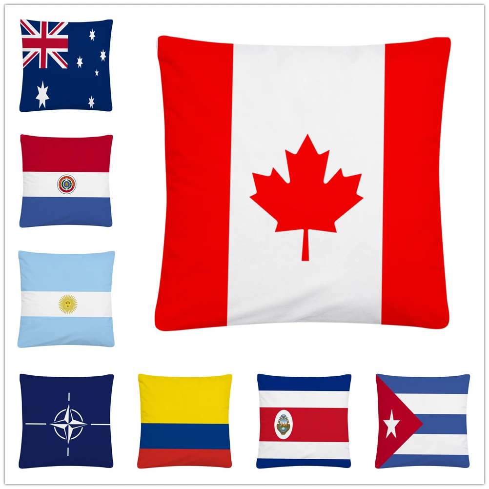 American Countries Flag Pattern Soft Short Plush Cushion Cover Pillowcase Home Sofa Car Decoration Pillowcase45X45 Cm
American Countries Flag Pattern Soft Short Plush Cushion Cover Pillowcase Home Sofa Car Decoration Pillowcase45X45 Cm