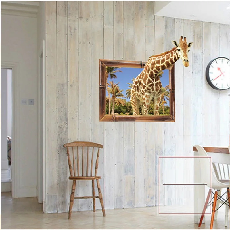 Vivid 3d Window Giraffe Wall Stickers For Shop Bar Home Decoration Animals Theme Wall Mural Art Diy Kids Decals
Vivid 3d Window Giraffe Wall Stickers For Shop Bar Home Decoration Animals Theme Wall Mural Art Diy Kids Decals