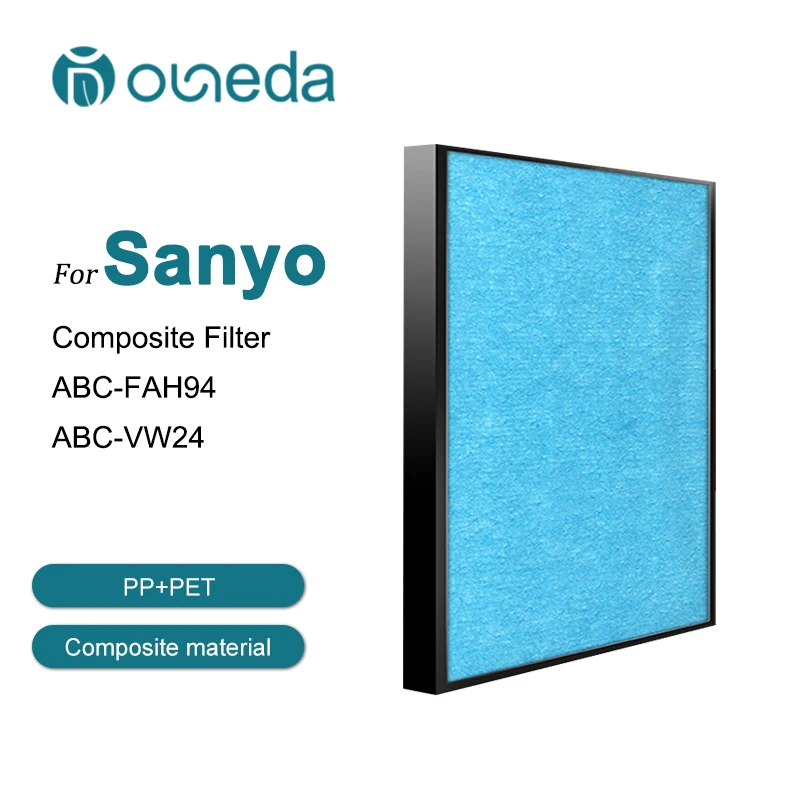 Очиститель воздуха для Sanyo ABC-VW24 ABC-FAH94, Композитный фильтр HEPA H13, угольный фильтр, Универсальный воздушный фильтр, выхлопной фильтр
Очиститель воздуха для Sanyo ABC-VW24 ABC-FAH94, Композитный фильтр HEPA H13, угольный фильтр, Универсальный воздушный фильтр, выхлопной фильтр