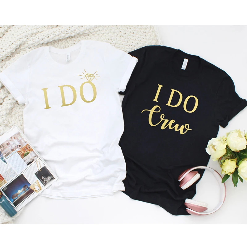 Tee Top New Trendy Graphic Bridesmaids Bride Lady Romantic Bachelorette Bridal Party Wedding Tshirt I Do and I Do Crew T-shirt
Tee Top New Trendy Graphic Bridesmaids Bride Lady Romantic Bachelorette Bridal Party Wedding Tshirt I Do and I Do Crew T-shirt