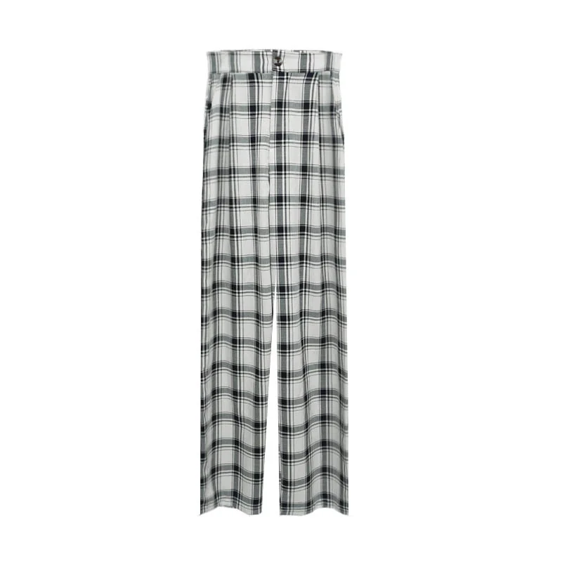 WOMENGAGA Summer High Waist Casual Loose Pocket Plaid Pants Women Korean Vintage All-match Lattice Wide Leg Trouser 6W1F
WOMENGAGA Summer High Waist Casual Loose Pocket Plaid Pants Women Korean Vintage All-match Lattice Wide Leg Trouser 6W1F
