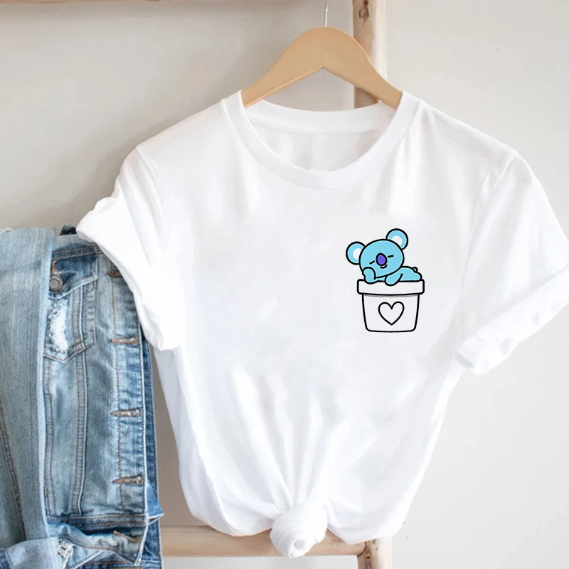 Woman tshirts 2021 Kawaii Koala T-shirt Funny Cartoon T-shirt 90s Girls Harajuku graphic t shirt Short Sleeve Femme Fashion Tops
Woman tshirts 2021 Kawaii Koala T-shirt Funny Cartoon T-shirt 90s Girls Harajuku graphic t shirt Short Sleeve Femme Fashion Tops