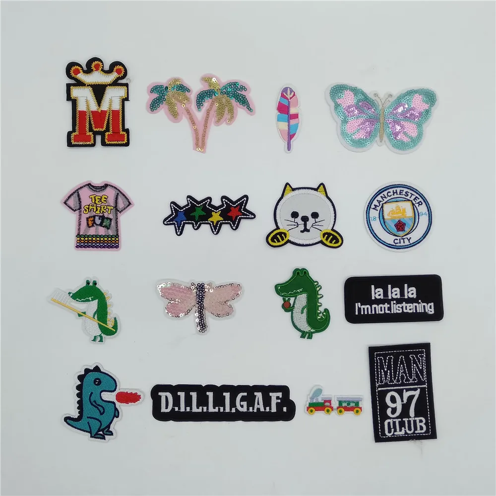 Cartoon Sequin Badge Clothes Embroidery Applique Ironing Patch Sewing Supplies Decoration DIY Girls T-shirt Craft Accessories
Cartoon Sequin Badge Clothes Embroidery Applique Ironing Patch Sewing Supplies Decoration DIY Girls T-shirt Craft Accessories