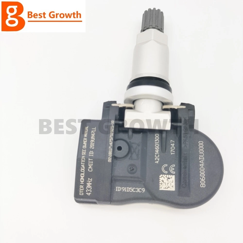 8060004ADU0000 TPMS датчик давления в шинах 433 МГц для Hyundai A2C14601300 00 18117 475712925-10
8060004ADU0000 TPMS датчик давления в шинах 433 МГц для Hyundai A2C14601300 00 18117 475712925-10