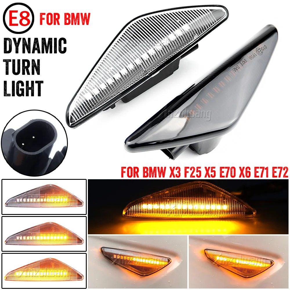 Dynamic Flashing Led Side Marker Turn Signal Light For BMW X3 X5 X6 E70 E71 2008-2014 E72 F27 Indicator Lamp Car Styling
Dynamic Flashing Led Side Marker Turn Signal Light For BMW X3 X5 X6 E70 E71 2008-2014 E72 F27 Indicator Lamp Car Styling