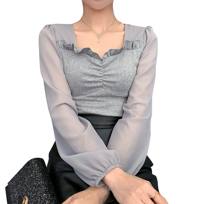 2020 spring summer autumn new women fashion casual lady beautiful nice Tops woman female OL korean clothes Pq913
2020 spring summer autumn new women fashion casual lady beautiful nice Tops woman female OL korean clothes Pq913