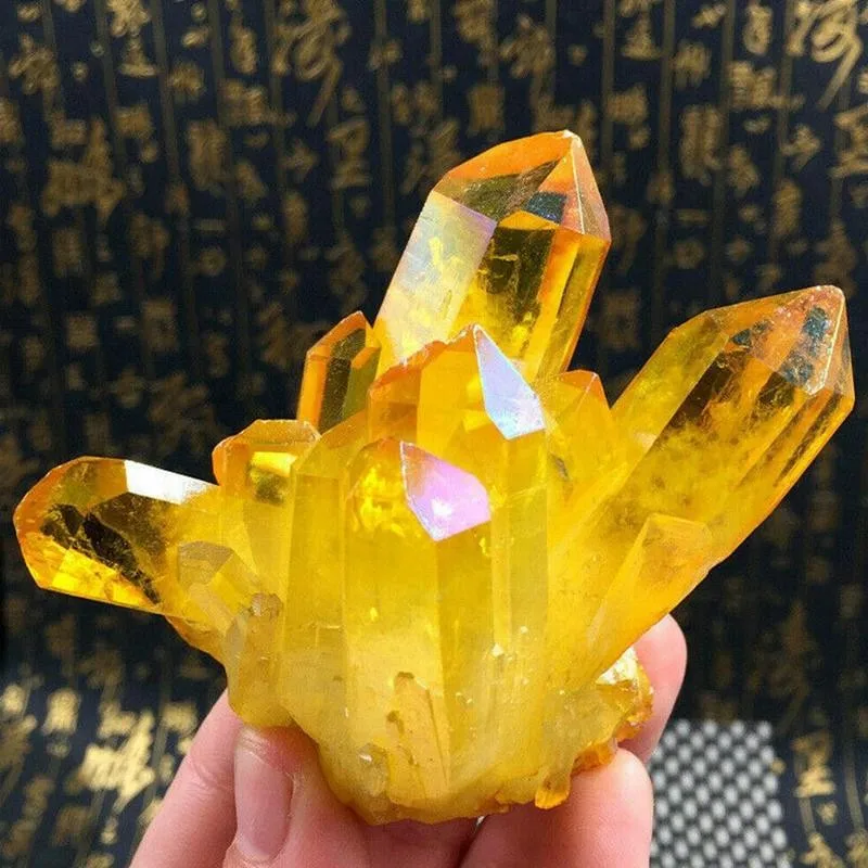 Citrine Crystal Column Vintage Home Crafts Crystal Stone Decoration Energy Column Plating Natural Yellow Crystal Cluster 4-7CM
Citrine Crystal Column Vintage Home Crafts Crystal Stone Decoration Energy Column Plating Natural Yellow Crystal Cluster 4-7CM