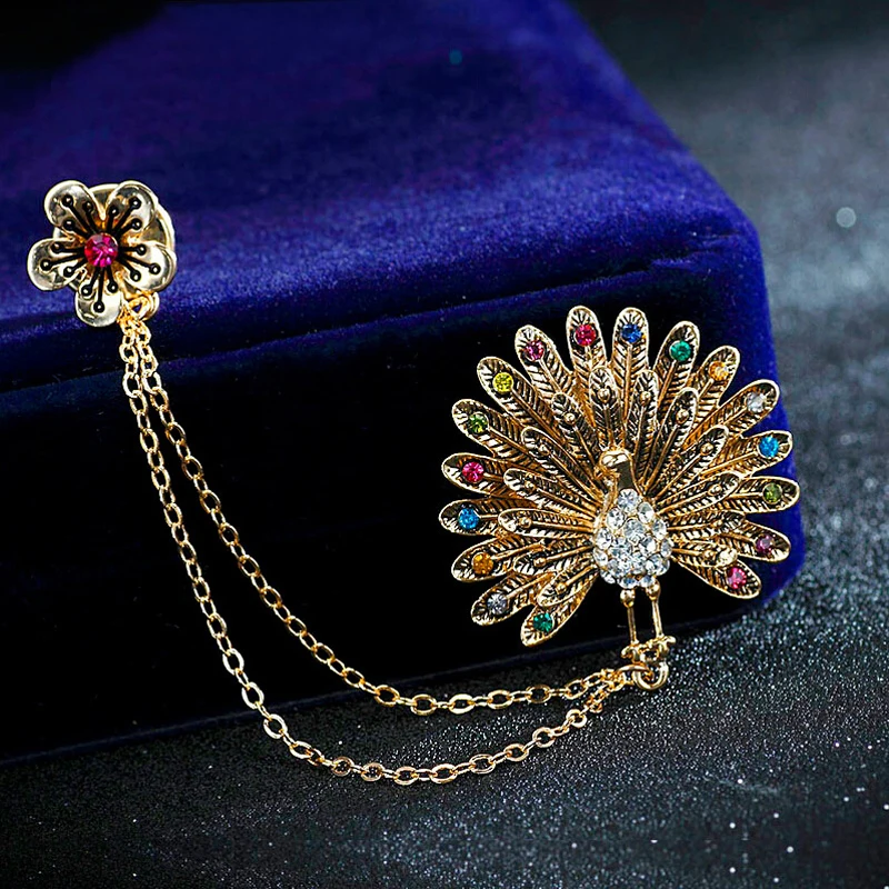 Creative Jewelry Crystal Peacock Brooch Multi Color Pearl Corsage For Women Elegant Breast Pin Garment Accessories Gift
Creative Jewelry Crystal Peacock Brooch Multi Color Pearl Corsage For Women Elegant Breast Pin Garment Accessories Gift