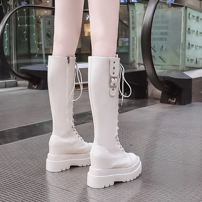The new 100-set inner-height knight's boots have a thick-bottomed elastic autumn/winter single boots
The new 100-set inner-height knight's boots have a thick-bottomed elastic autumn/winter single boots