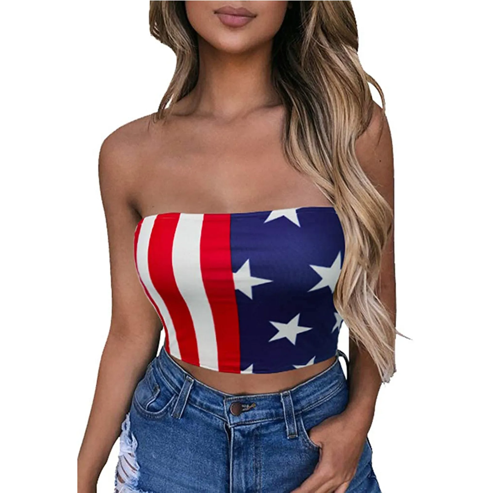 Пикантные модные женские туфли с рисунком в виде флага и с открытыми плечами эластичность футболка короткая майка блузка топ женски 2021 клас... 
Пикантные модные женские туфли с рисунком в виде флага и с открытыми плечами эластичность футболка короткая майка блузка топ женски 2021 клас...