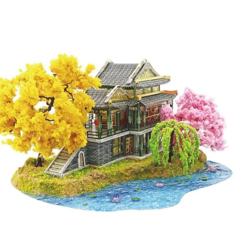 Chinese Attic DIY 3D Metal Model Dollhouse Kit Assembled Miniature with Furniture Light Tree Doll House Toys for Adults Gifts
Chinese Attic DIY 3D Metal Model Dollhouse Kit Assembled Miniature with Furniture Light Tree Doll House Toys for Adults Gifts