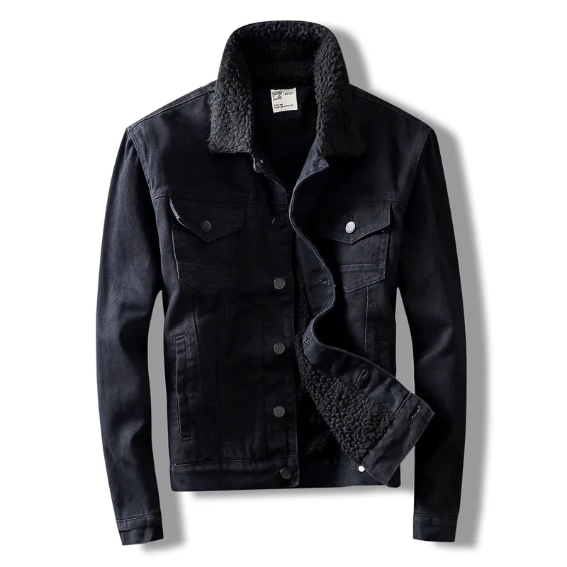 Mcikkny Men's Winter Denim Jackets Slim Fit Black Color Jeans Coats Fleece Lined For Male Outwear Clothing Size M-3XL
Mcikkny Men's Winter Denim Jackets Slim Fit Black Color Jeans Coats Fleece Lined For Male Outwear Clothing Size M-3XL