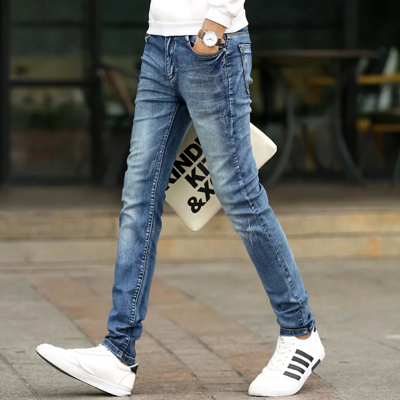 New men's jeans slim elastic Leggings spring and autumn Korean youth casual pants long pants
New men's jeans slim elastic Leggings spring and autumn Korean youth casual pants long pants