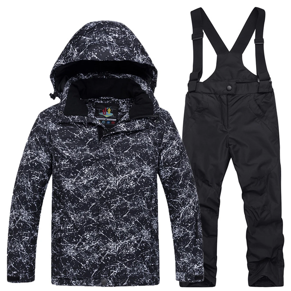 2-Piece Girls Boys Waterproof Ski Suits Winter Hooded Snowsuits Kids Ski Jacket Strap Pants Thicken Warm Children Clothes Set
2-Piece Girls Boys Waterproof Ski Suits Winter Hooded Snowsuits Kids Ski Jacket Strap Pants Thicken Warm Children Clothes Set