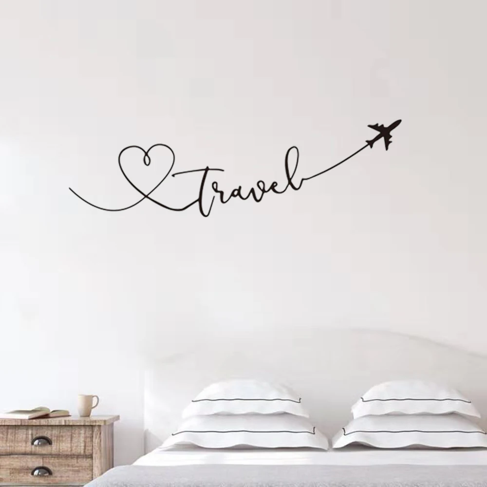 Travel theme wall sticker Art font bedroom living room decoration Decals wallpaper Hand carved home background stickers
Travel theme wall sticker Art font bedroom living room decoration Decals wallpaper Hand carved home background stickers