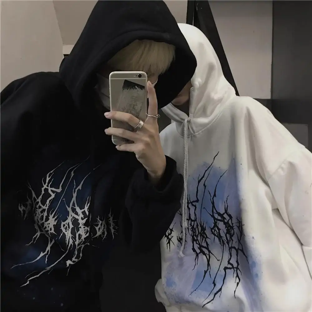 Couple Men/Women Gothic Hoodies Sweatshirt Harajuku Loose Tops Punk Men Clothing Hip Hop New Streetwear Winter Hooded Sweatshirt
Couple Men/Women Gothic Hoodies Sweatshirt Harajuku Loose Tops Punk Men Clothing Hip Hop New Streetwear Winter Hooded Sweatshirt