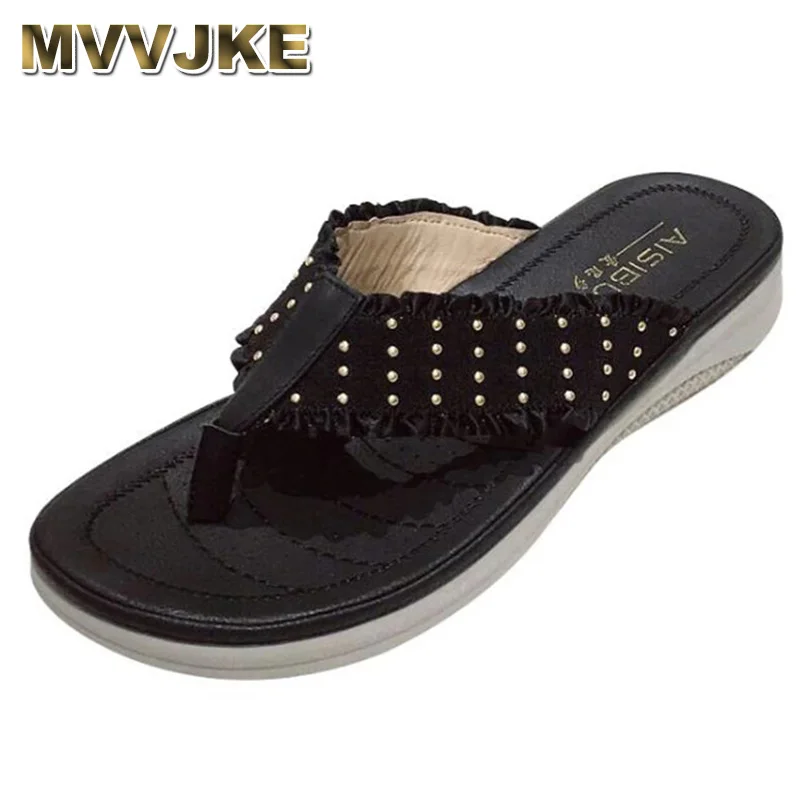 MVVJKE Women's Flip Flops High Quality Beach Sandals Casual Flat-heeled Sandals Anti-Slip slippers Open Toe Summer Shoes For Lad
MVVJKE Women's Flip Flops High Quality Beach Sandals Casual Flat-heeled Sandals Anti-Slip slippers Open Toe Summer Shoes For Lad