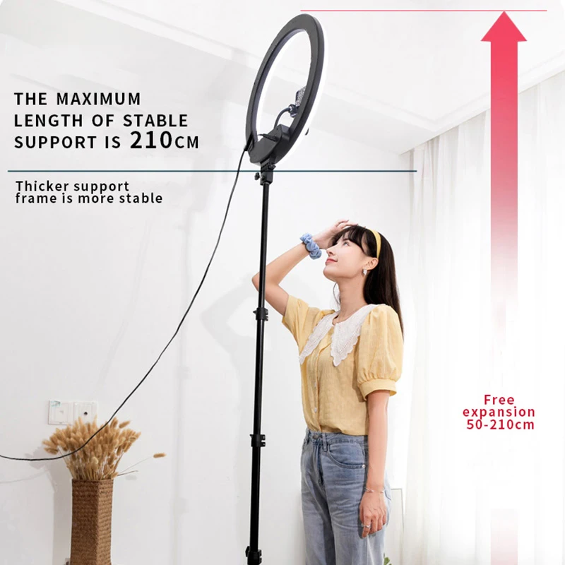 Ring Light Series:Dimmable Ring Light,Lnternet Celebrity Live Broadcasts Fill Lighting,Tripod for Phone Photography Makeup Lamp
Ring Light Series:Dimmable Ring Light,Lnternet Celebrity Live Broadcasts Fill Lighting,Tripod for Phone Photography Makeup Lamp