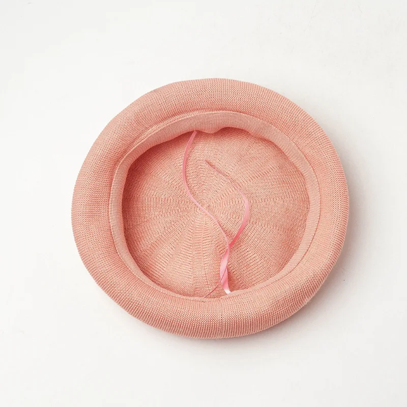 Spring Summer Beret Hats For Women Knitted Breathable Beret Cap Lady Adjustable Rope Simple Boina Feminina Artist Hat Solid
Spring Summer Beret Hats For Women Knitted Breathable Beret Cap Lady Adjustable Rope Simple Boina Feminina Artist Hat Solid