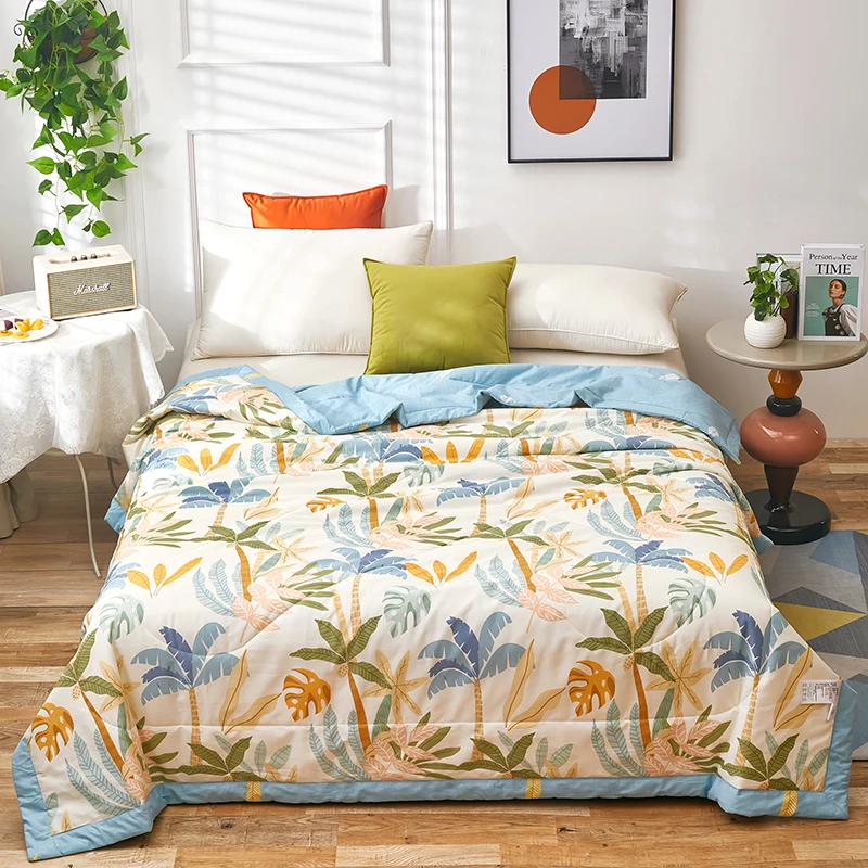 1pc Printing Pure cotton Comfortable and soft Bedspread Summer Quilt Blanket Comforter Home Textiles
1pc Printing Pure cotton Comfortable and soft Bedspread Summer Quilt Blanket Comforter Home Textiles
