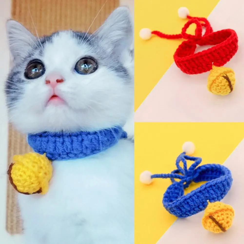 Ошейник для собак, регулируемый ошейник из шерстяной пряжи с подвеской-колокольчиком, для домашних животных, для повседневной жизни
Ошейник для собак, регулируемый ошейник из шерстяной пряжи с подвеской-колокольчиком, для домашних животных, для повседневной жизни