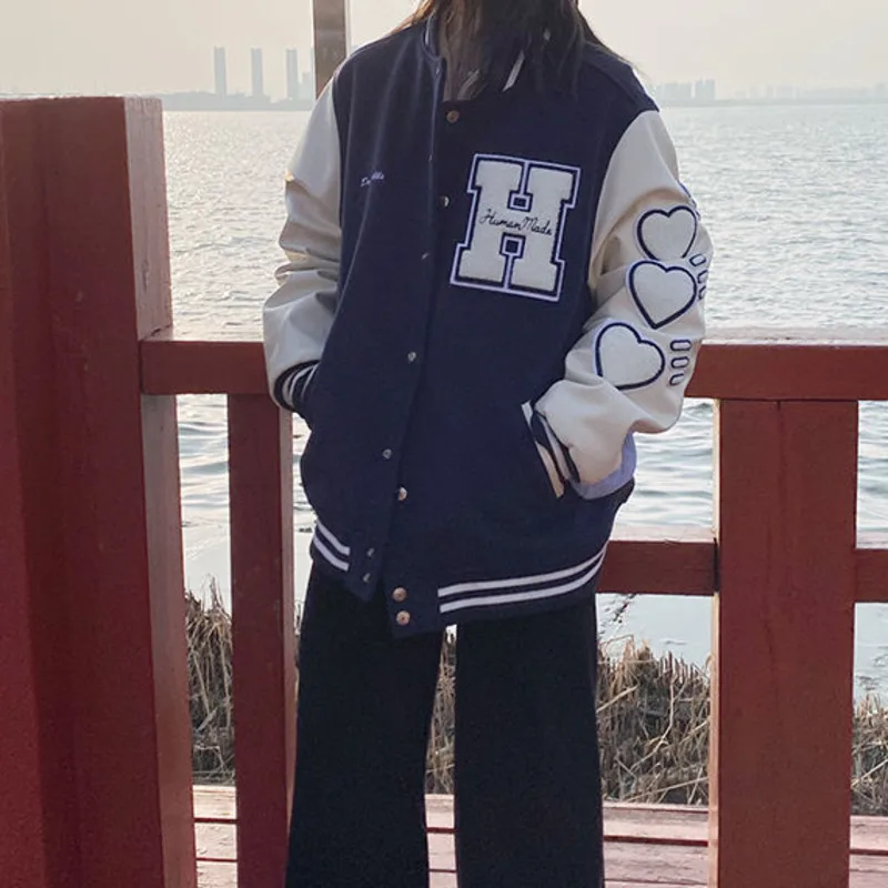 America Bomber Black Heart Jacket Female Men Oversized Baseball Women Harajuku Plus Size Streetwear Outerwear Goth Gloria Jeans
America Bomber Black Heart Jacket Female Men Oversized Baseball Women Harajuku Plus Size Streetwear Outerwear Goth Gloria Jeans