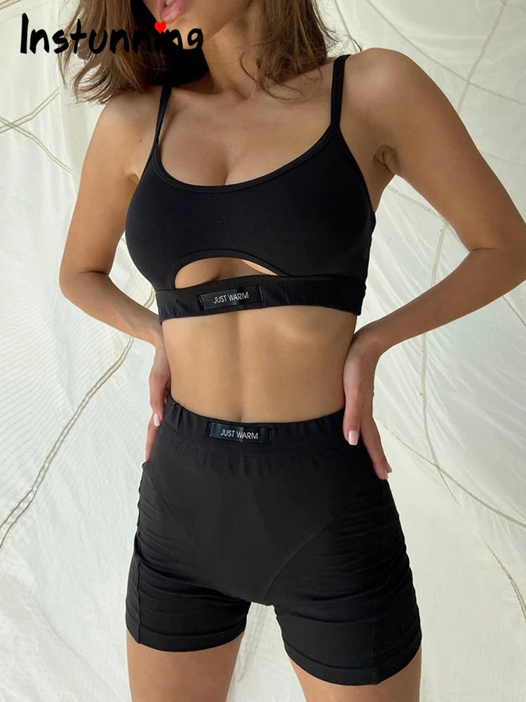 Instunning Women Two Pieces Set Casual Sexy Hollow Out Cropped Tank Matching Letter Print Streetwear Patchwork 2021 Classic Suit
Instunning Women Two Pieces Set Casual Sexy Hollow Out Cropped Tank Matching Letter Print Streetwear Patchwork 2021 Classic Suit