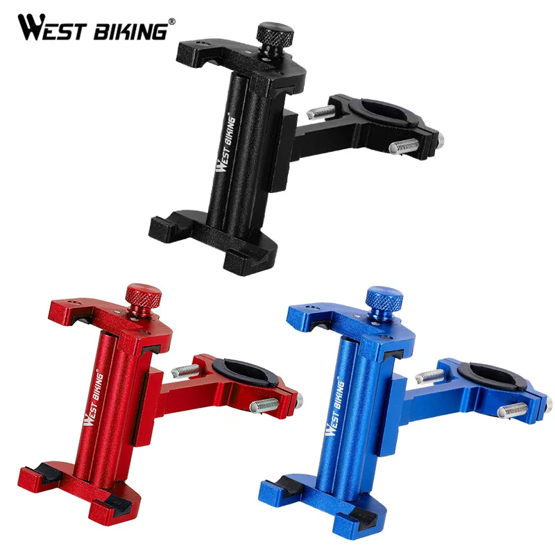 WEST BIKING Bike Motorcycle Mobile Phone Holder Aluminum Alloy Cycling Handlebar Clip Universal Phone Stand Mount Bracket
WEST BIKING Bike Motorcycle Mobile Phone Holder Aluminum Alloy Cycling Handlebar Clip Universal Phone Stand Mount Bracket