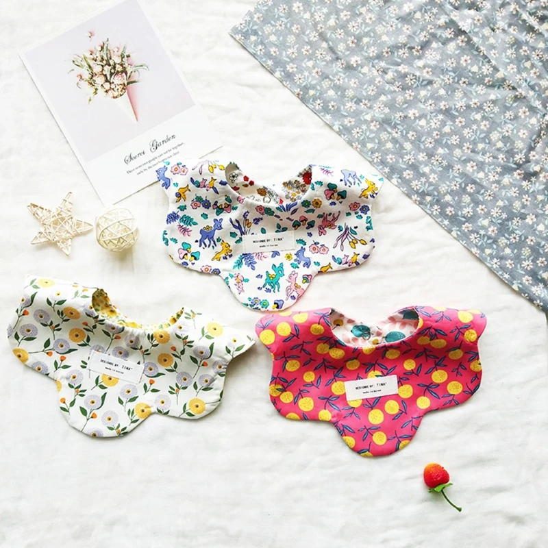 360 Rotate Baby Soft Cotton Drool Bibs Dual Side Printing Saliva Towel Boys Girls Food Feeding Apron Bandana for Newborn
360 Rotate Baby Soft Cotton Drool Bibs Dual Side Printing Saliva Towel Boys Girls Food Feeding Apron Bandana for Newborn