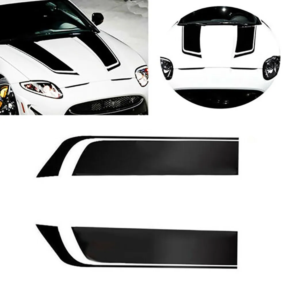 2PCS Universal Black Racing Car Hood Stripe Decal Auto Vinyl Bonnet Waterproof Sticker Trim Car Exterior Decoration Accessories
2PCS Universal Black Racing Car Hood Stripe Decal Auto Vinyl Bonnet Waterproof Sticker Trim Car Exterior Decoration Accessories
