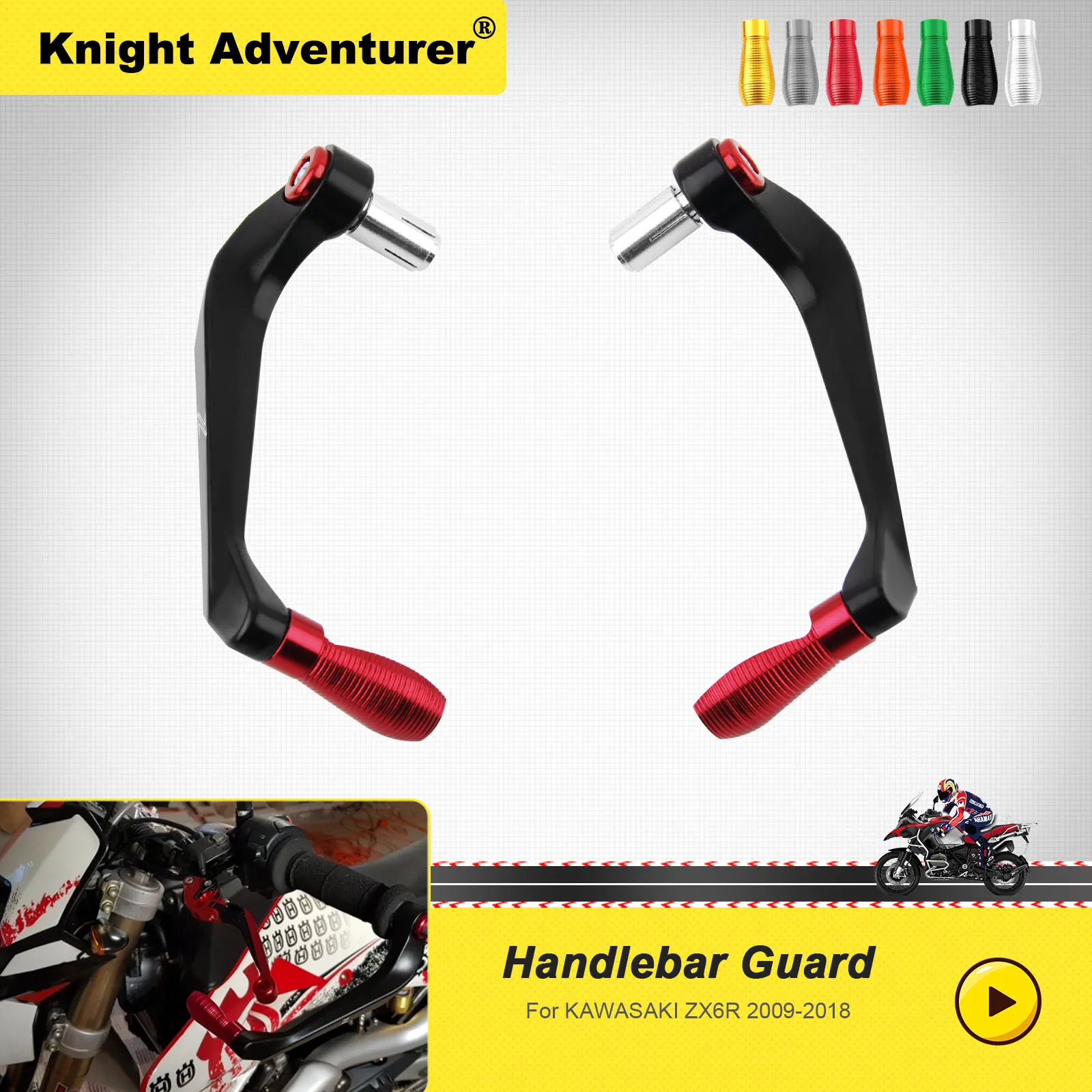 For KAWASAKI ZX6R 2009-2018 2017 2016 2015 2014 Motocycle Handlebar Handle grips Bar Ends + Brake Clutch Levers Guard Protector 
For KAWASAKI ZX6R 2009-2018 2017 2016 2015 2014 Motocycle Handlebar Handle grips Bar Ends + Brake Clutch Levers Guard Protector