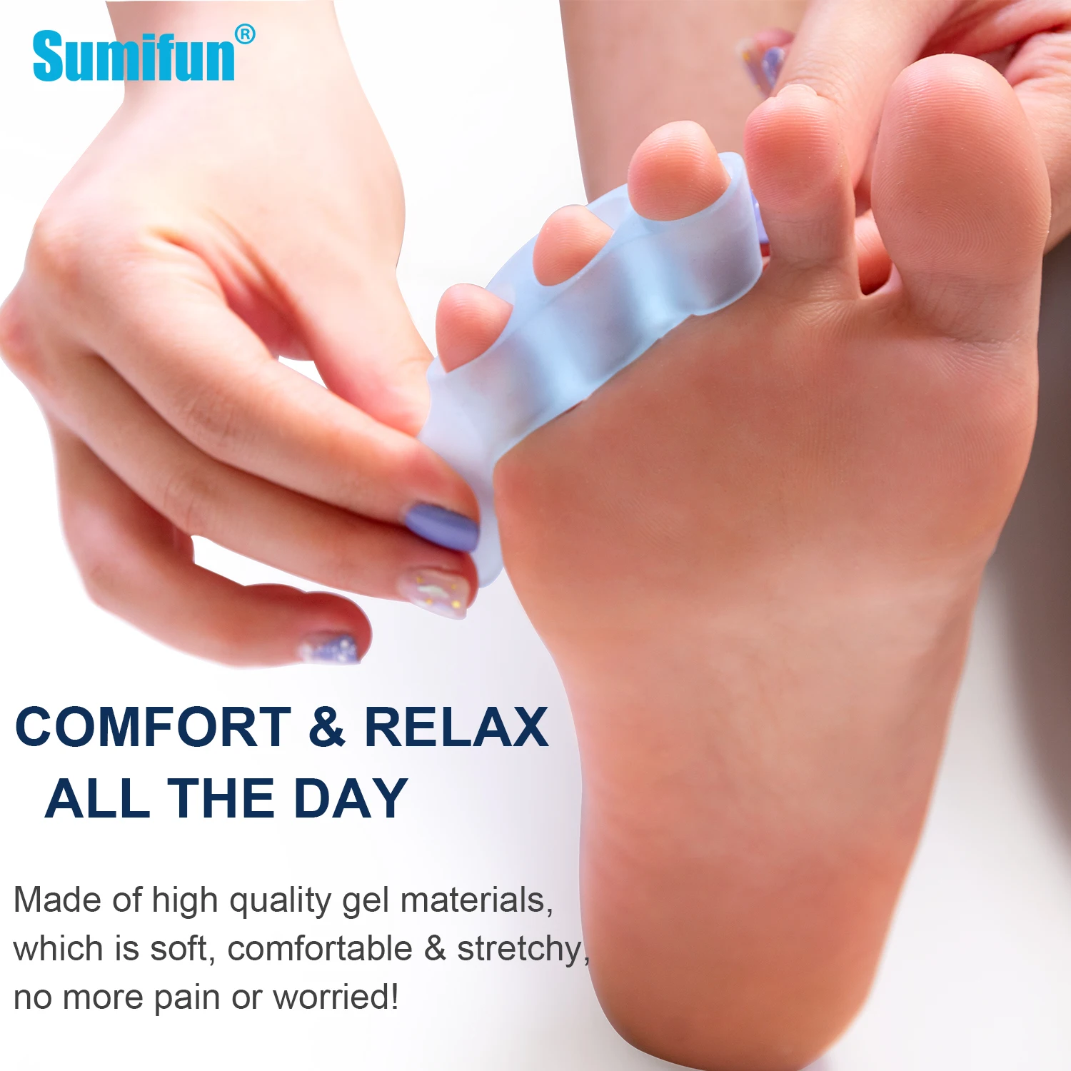 2pcs Three-hole Little Toe Separator Overlapping Toes Bunion Blister Pain Relief Toe Straightener Protector Foot Care Tool C1794
2pcs Three-hole Little Toe Separator Overlapping Toes Bunion Blister Pain Relief Toe Straightener Protector Foot Care Tool C1794