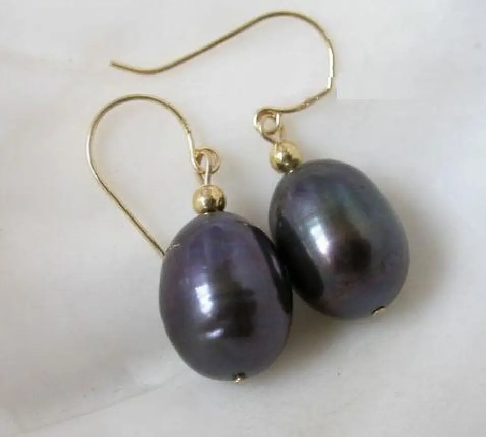 natural AAA south sea black 12-14mm pearl dangle earring 14k/20 yellow Gold hook
natural AAA south sea black 12-14mm pearl dangle earring 14k/20 yellow Gold hook