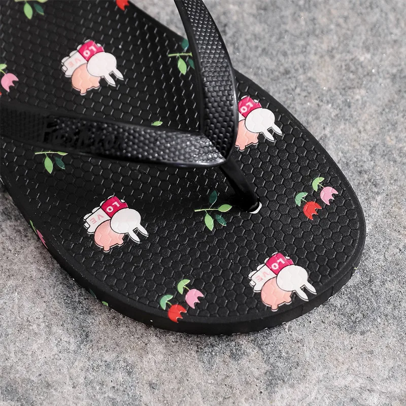 Summer Women Flip Flop Outdoor Flower Rabbit Printing Flat Shoes Non-slip Soft Bottom Floor Slippers Beach Fashion Slide Sandals
Summer Women Flip Flop Outdoor Flower Rabbit Printing Flat Shoes Non-slip Soft Bottom Floor Slippers Beach Fashion Slide Sandals
