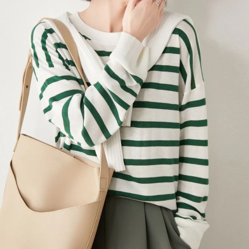 Striped Sweater Women Winter Pullover Drop Shoulder Jumper Casual Soft Coat Women Knitted Sweater Long Sleeve Jersey Mujer 2021
Striped Sweater Women Winter Pullover Drop Shoulder Jumper Casual Soft Coat Women Knitted Sweater Long Sleeve Jersey Mujer 2021