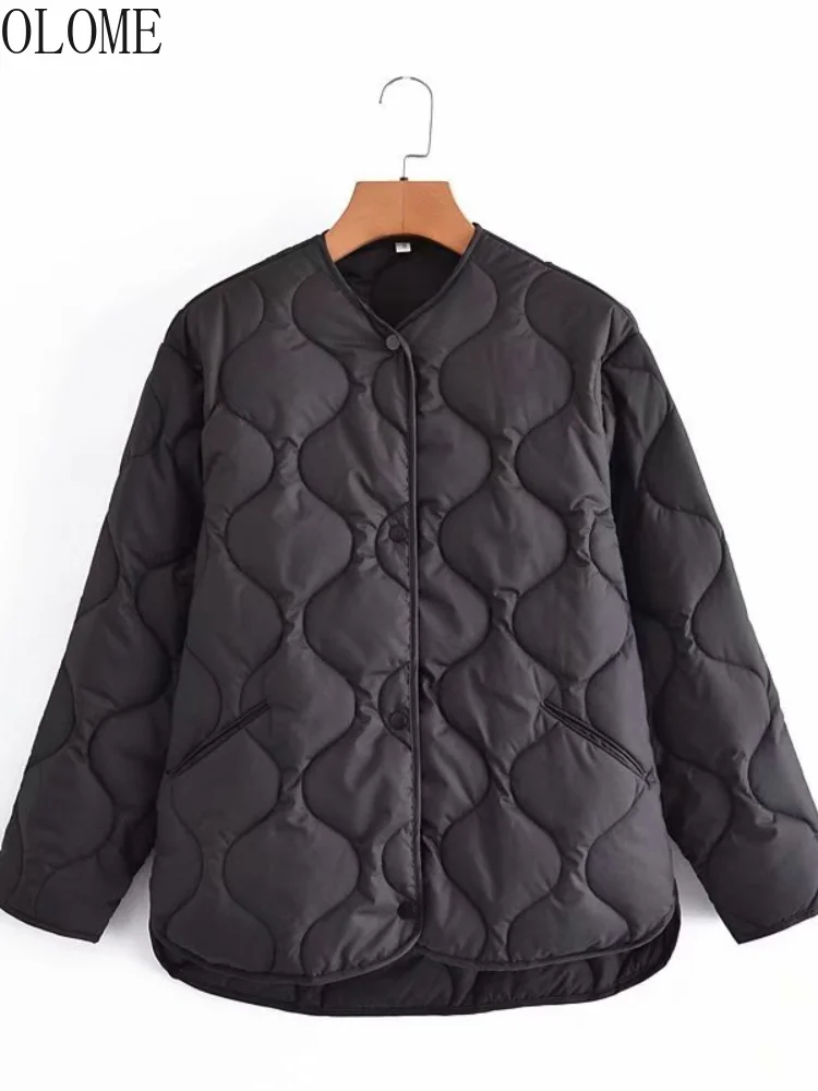 OLOME Women's Winter Coat Coats Woman 2021 Fashion Autumn 2022 Diamond Temperament Long Sleeved Cotton Clothes Clothing 
OLOME Women's Winter Coat Coats Woman 2021 Fashion Autumn 2022 Diamond Temperament Long Sleeved Cotton Clothes Clothing
