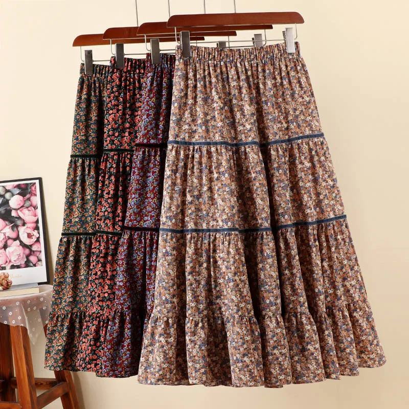 FAKUNTN 2021 Autumn & Winter New Arrival Korean Style Floral Print A-line Skirt Stitching Chiffon Skirt Velvet Skirt Free
FAKUNTN 2021 Autumn & Winter New Arrival Korean Style Floral Print A-line Skirt Stitching Chiffon Skirt Velvet Skirt Free