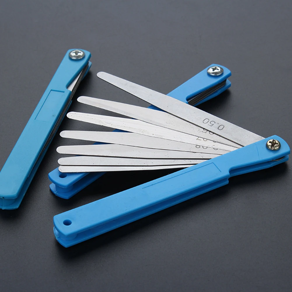 100mm 17 Blade Thickness Metric Gap Filler Feeler Gauge Set Ranging 0.02 to 1.00 Woodworking Gadget Depth Measurement
100mm 17 Blade Thickness Metric Gap Filler Feeler Gauge Set Ranging 0.02 to 1.00 Woodworking Gadget Depth Measurement