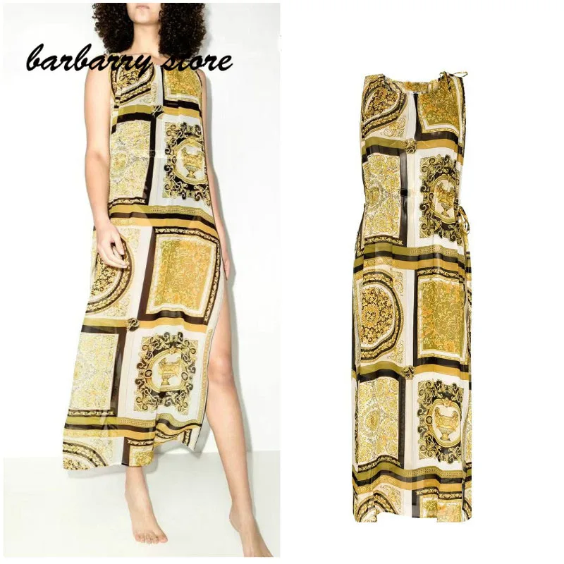 Женская длинная юбка в стиле ретро, облегающее платье без рукавов с высокой талией и круглым вырезом, прямая юбка, 21 роскошный бренд
Женская длинная юбка в стиле ретро, облегающее платье без рукавов с высокой талией и круглым вырезом, прямая юбка, 21 роскошный бренд