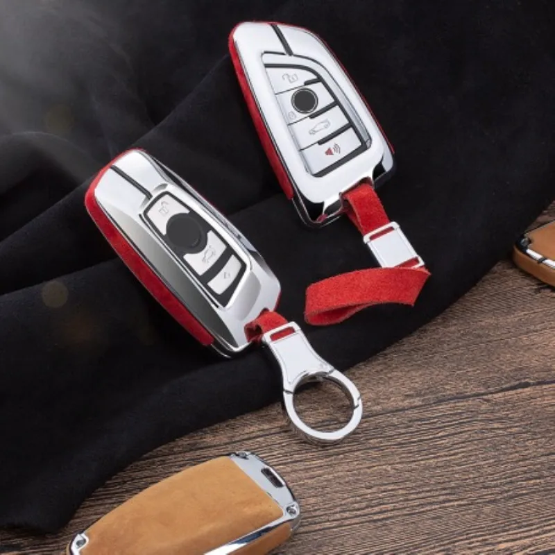 Car Styling Key Case Key Cover Genuine Leather Galvanized Alloy For BMW 520 525 f30 f10 F18 118i 320i 1 3 4 5 6 7 Series E87 E90 
Car Styling Key Case Key Cover Genuine Leather Galvanized Alloy For BMW 520 525 f30 f10 F18 118i 320i 1 3 4 5 6 7 Series E87 E90