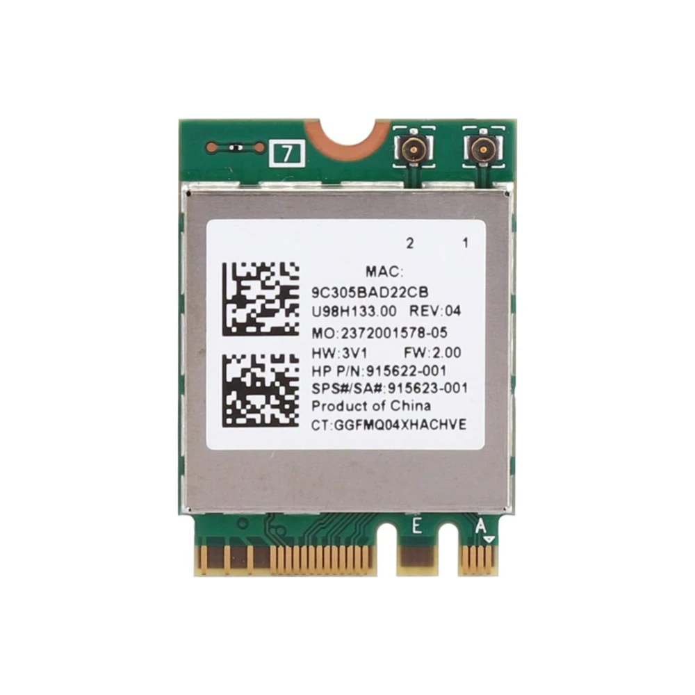 WLAN WiFi Network Card RTL8822BE Dual Band 2.4G/5G M.2 Interface For Bluetooth-compatible 4.2 For Win 7 For Win 8 For Win 10
WLAN WiFi Network Card RTL8822BE Dual Band 2.4G/5G M.2 Interface For Bluetooth-compatible 4.2 For Win 7 For Win 8 For Win 10