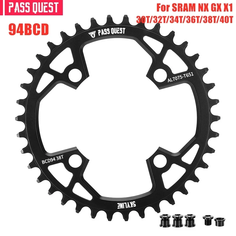 Велосипедная Звездочка PASS QUEST 94BCD 32T/34T/36T/38T/40T42T, велосипедная звездочка, Звездочка для горного велосипеда sram NX GX X1
Велосипедная Звездочка PASS QUEST 94BCD 32T/34T/36T/38T/40T42T, велосипедная звездочка, Звездочка для горного велосипеда sram NX GX X1